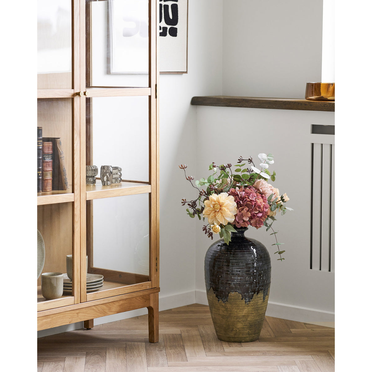 Vase – Keramik Dunkelblau, ø 27 × 44,5 cm – Ansicht 4
