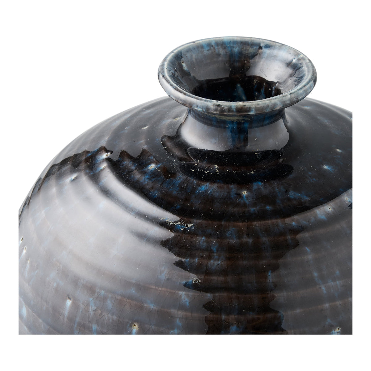 Vase – Keramik Dunkelblau, ø 27 × 44,5 cm – Ansicht 3