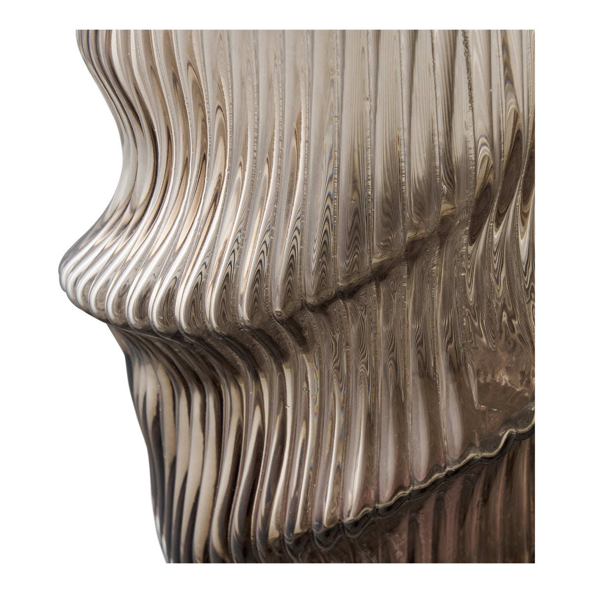 Vase – Glas, mundgeblasen Braun, ø 17 × 25 cm – Ansicht 2