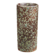 Vase – Keramik Dunkelbraun/Waldgrün, ø 9,5 × 20 cm von Luiva Living