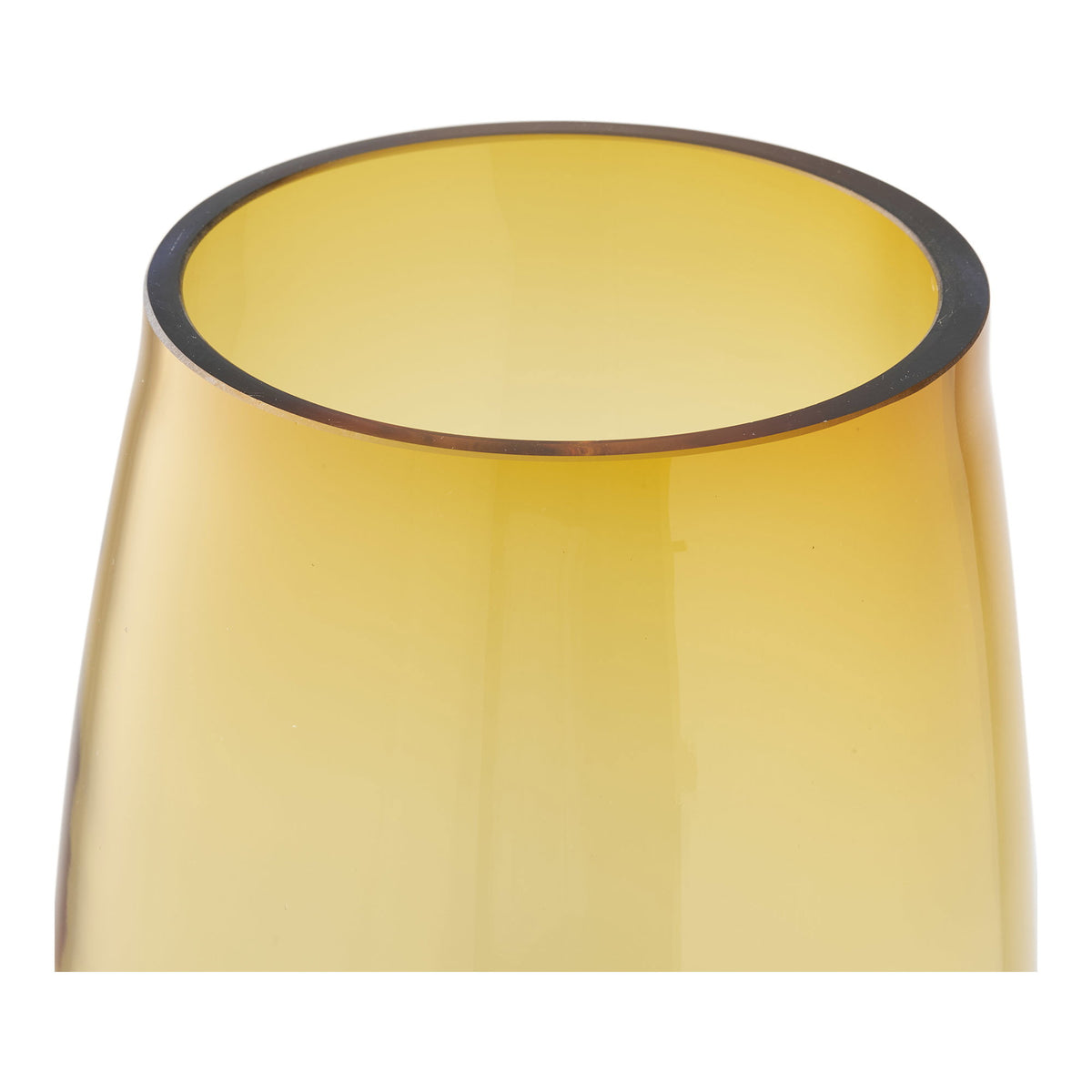 Vase – Glas, mundgeblasen Goldorange, ø 14 × 32 cm – Ansicht 2