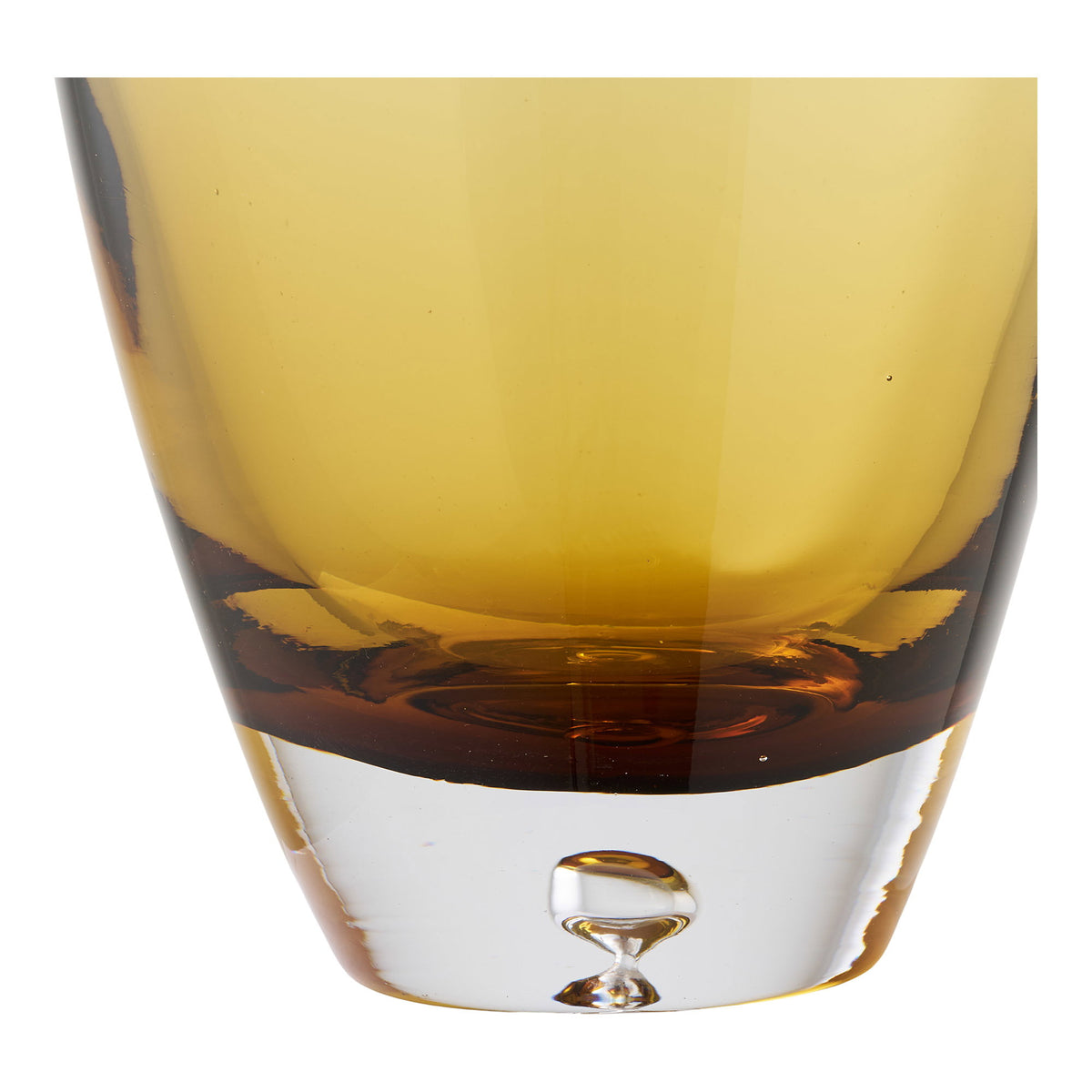 Vase – Glas, mundgeblasen Goldorange, ø 14 × 32 cm – Ansicht 3