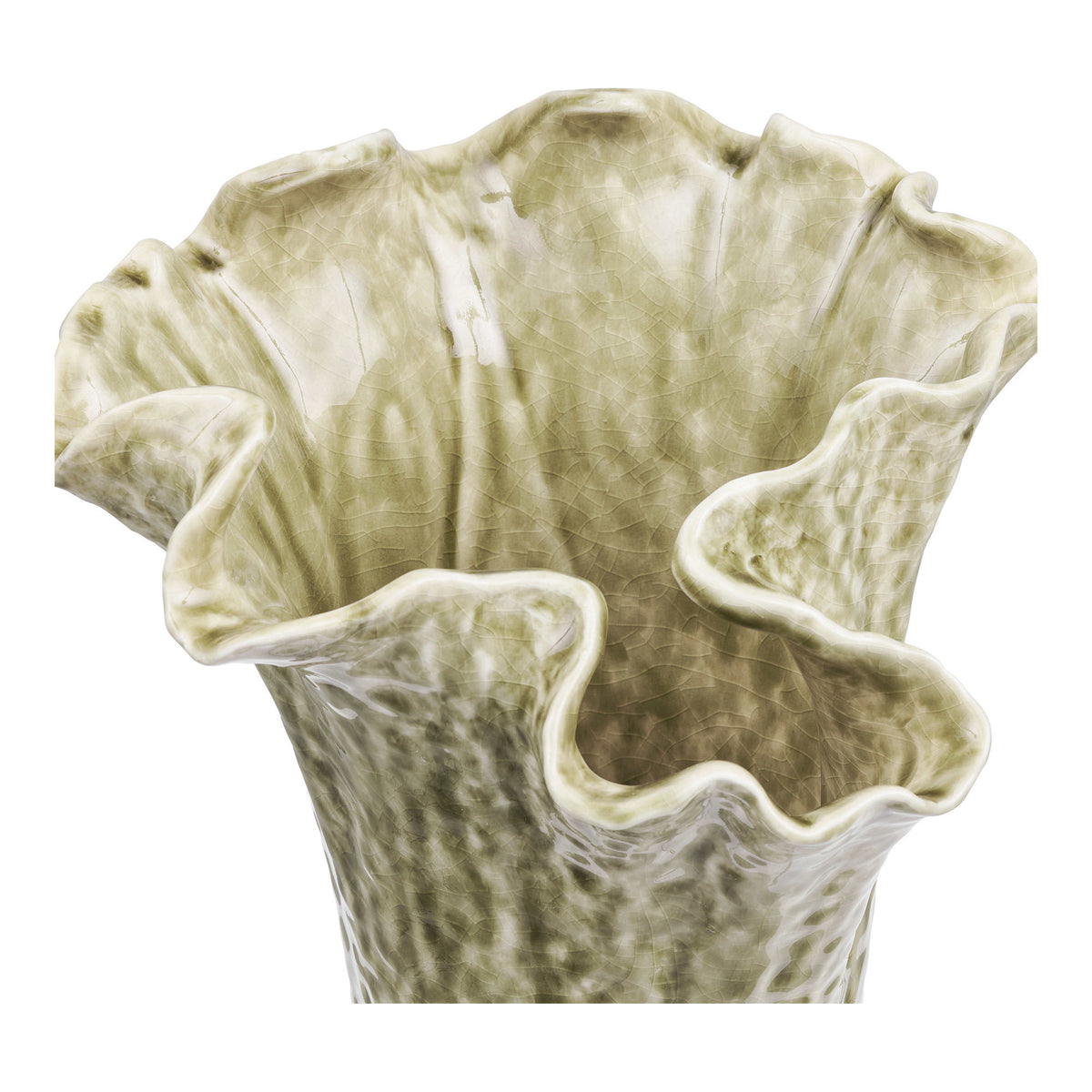Vase – Keramik Dunkelsand, ø 22 × 23,5 cm – Ansicht 2