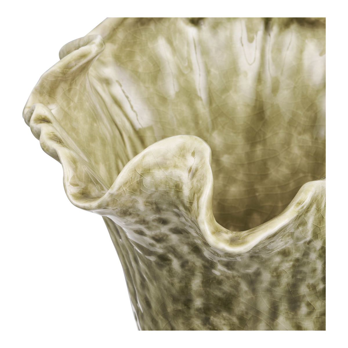 Vase – Keramik Dunkelsand, ø 22 × 23,5 cm – Ansicht 3