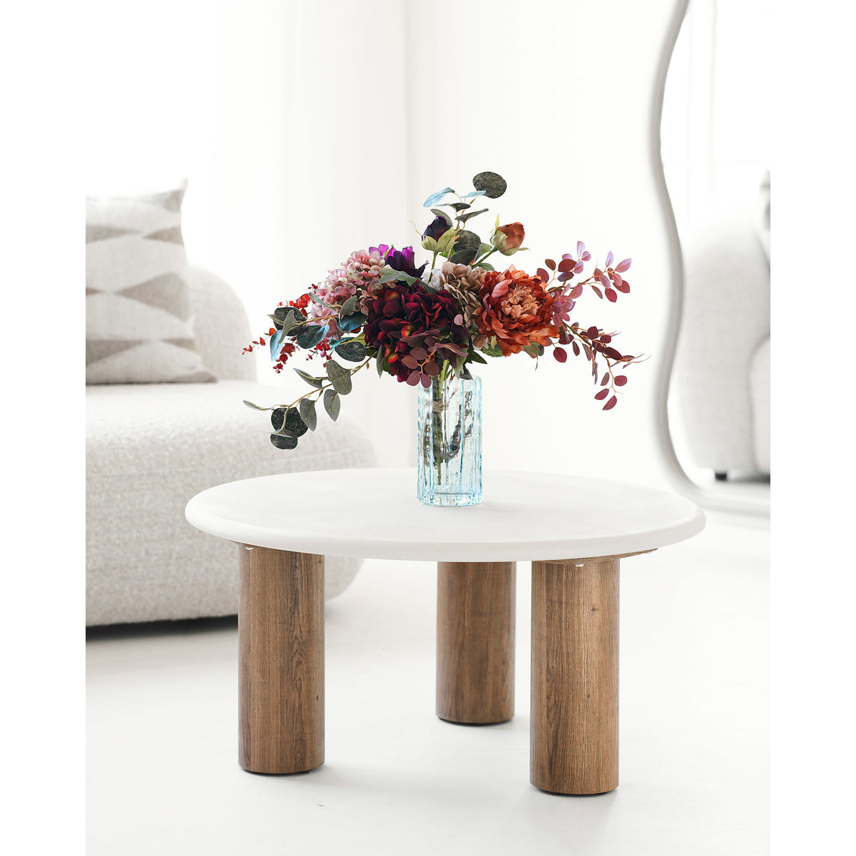 Vase – Rauchglas, mundgeblasen Grau, ø 10 × 20 cm – Ansicht 7