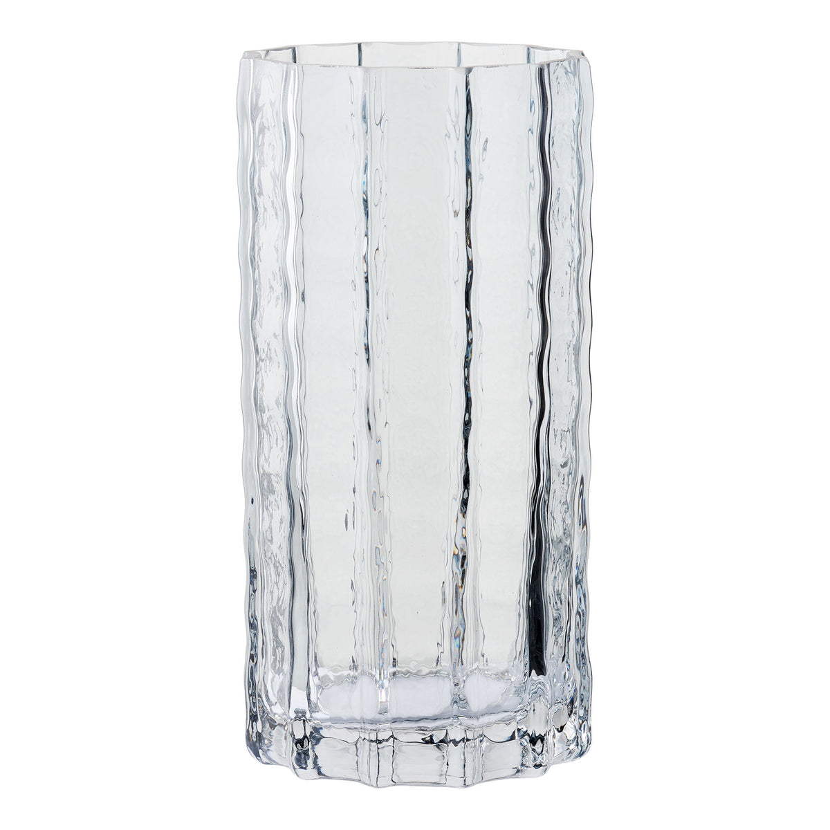Vase – Rauchglas, mundgeblasen Grau, ø 10 × 20 cm von Luiva Living