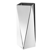 Vase – Edelstahl Silber, 8 × 8 × 23 cm von Luiva Living