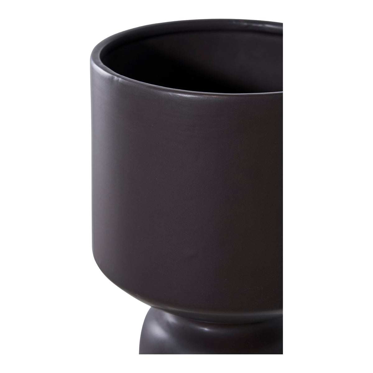 Übertopf – Keramik Schwarz, ø 15 × 23,5 cm – Ansicht 2