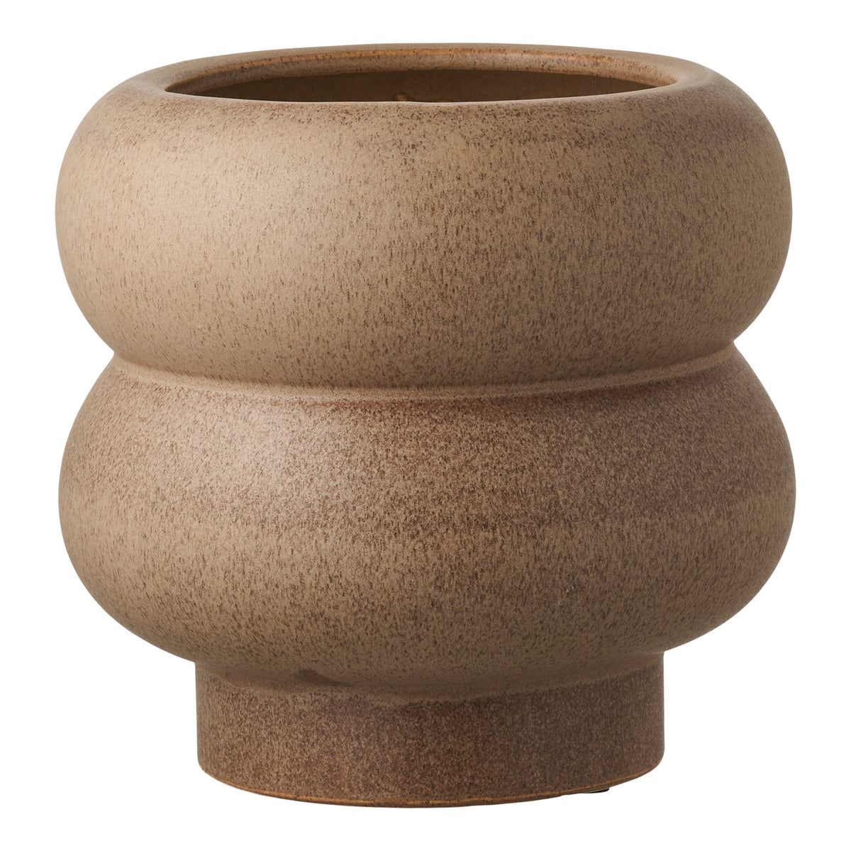 Übertopf – Keramik Braun, ø 19 × 17,5 cm von Luiva Living
