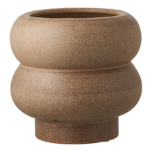 Übertopf – Keramik Braun, ø 19 × 17,5 cm von Luiva Living