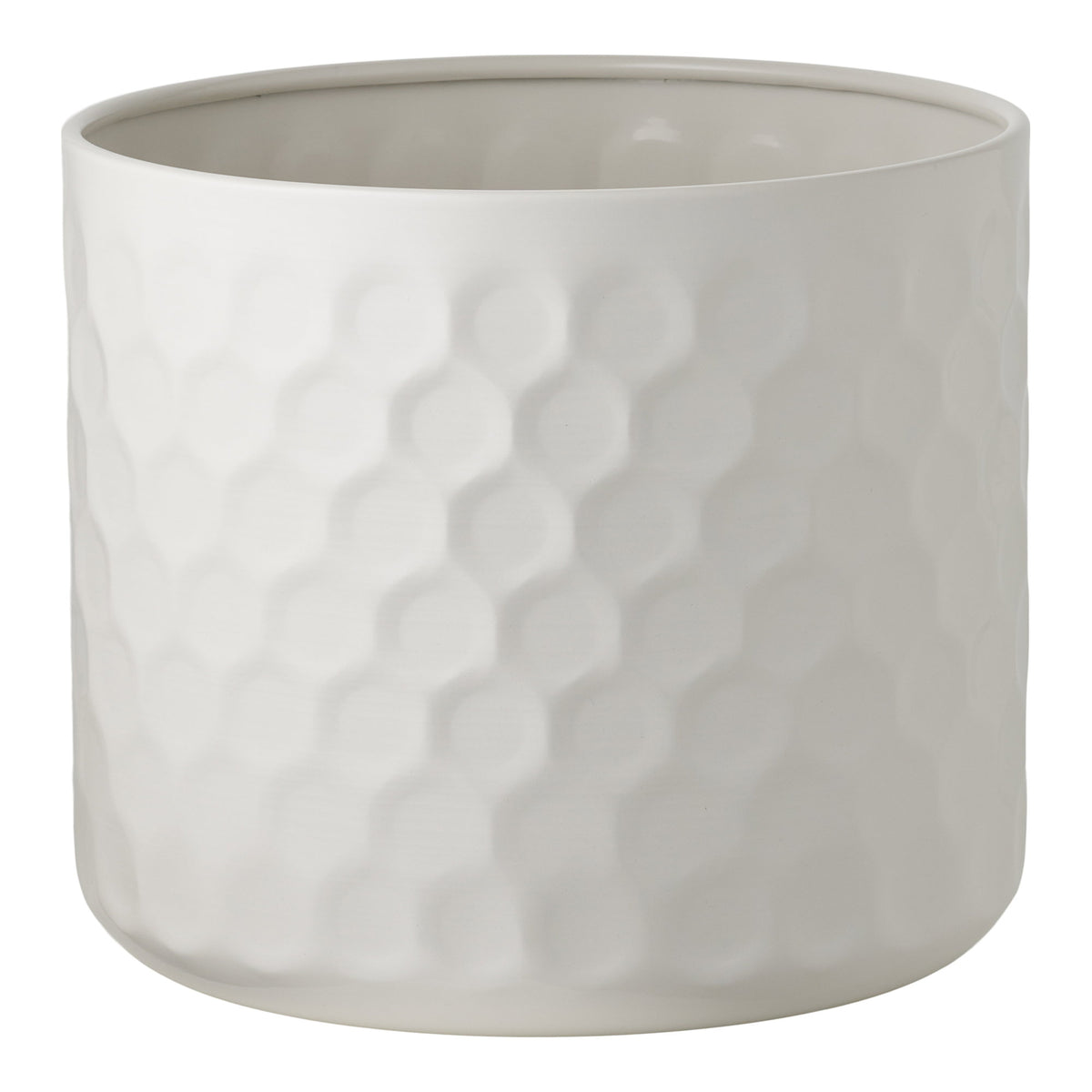 Übertopf – Stahl Weiß, ø 24,5 × 21 cm von Luiva Living