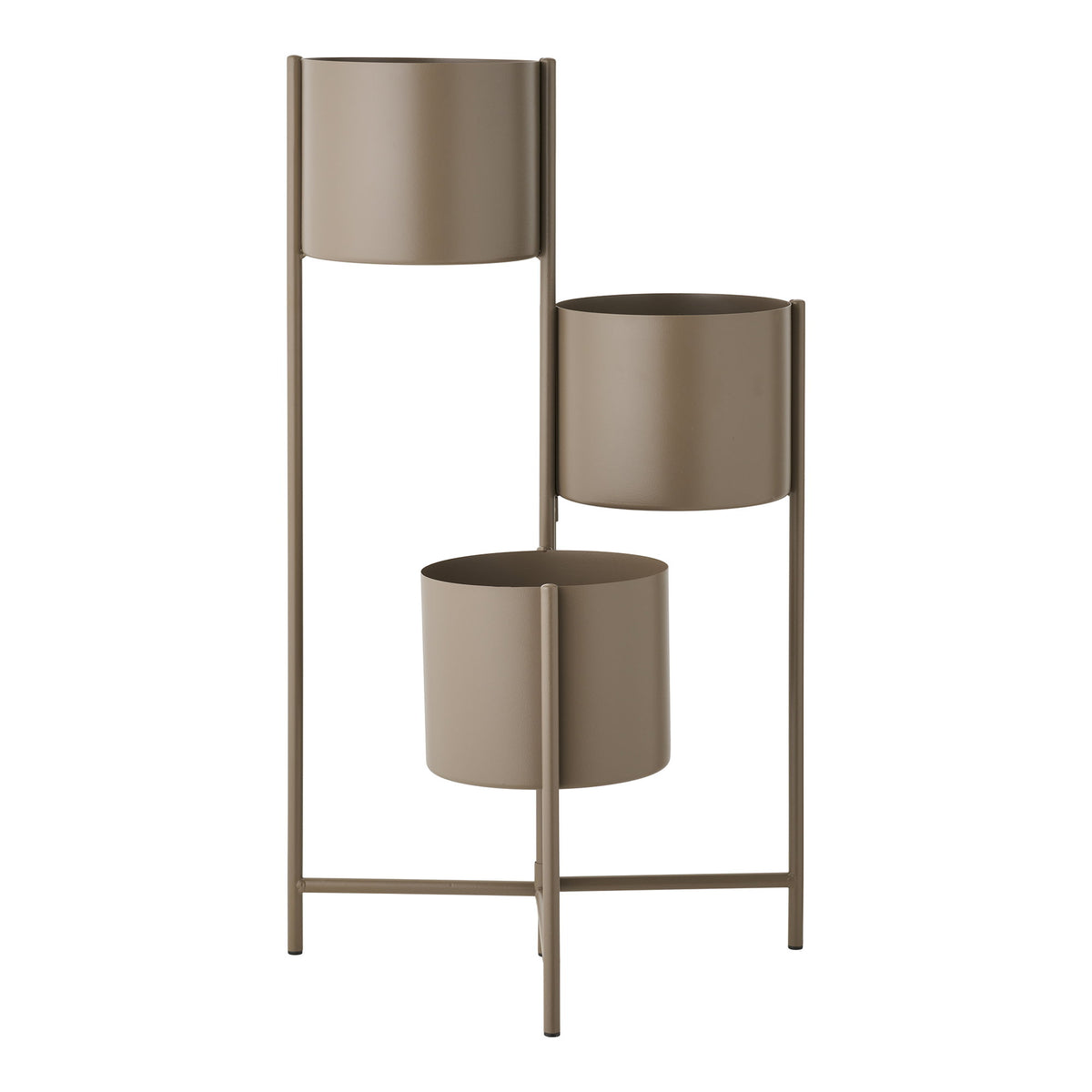 Übertopf – Stahl Braun, 22,5 × 23 × 75,5 cm von Luiva Living
