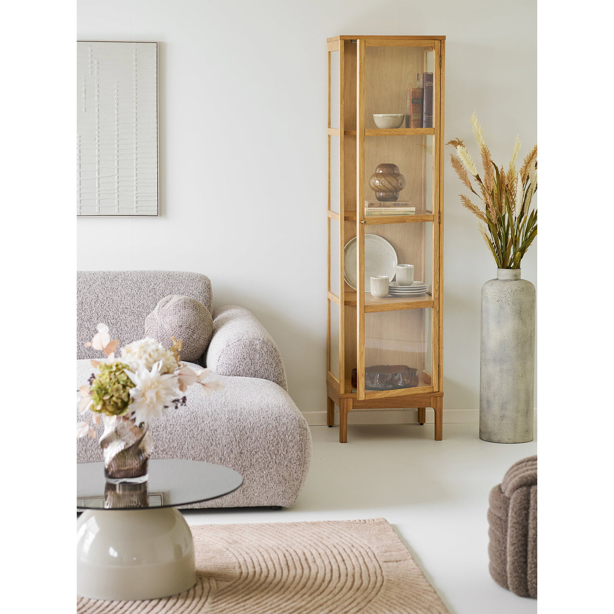 Amira Deko-Topf – Metall Antikbeige, ø 24 × 78,5 cm – Ansicht 8