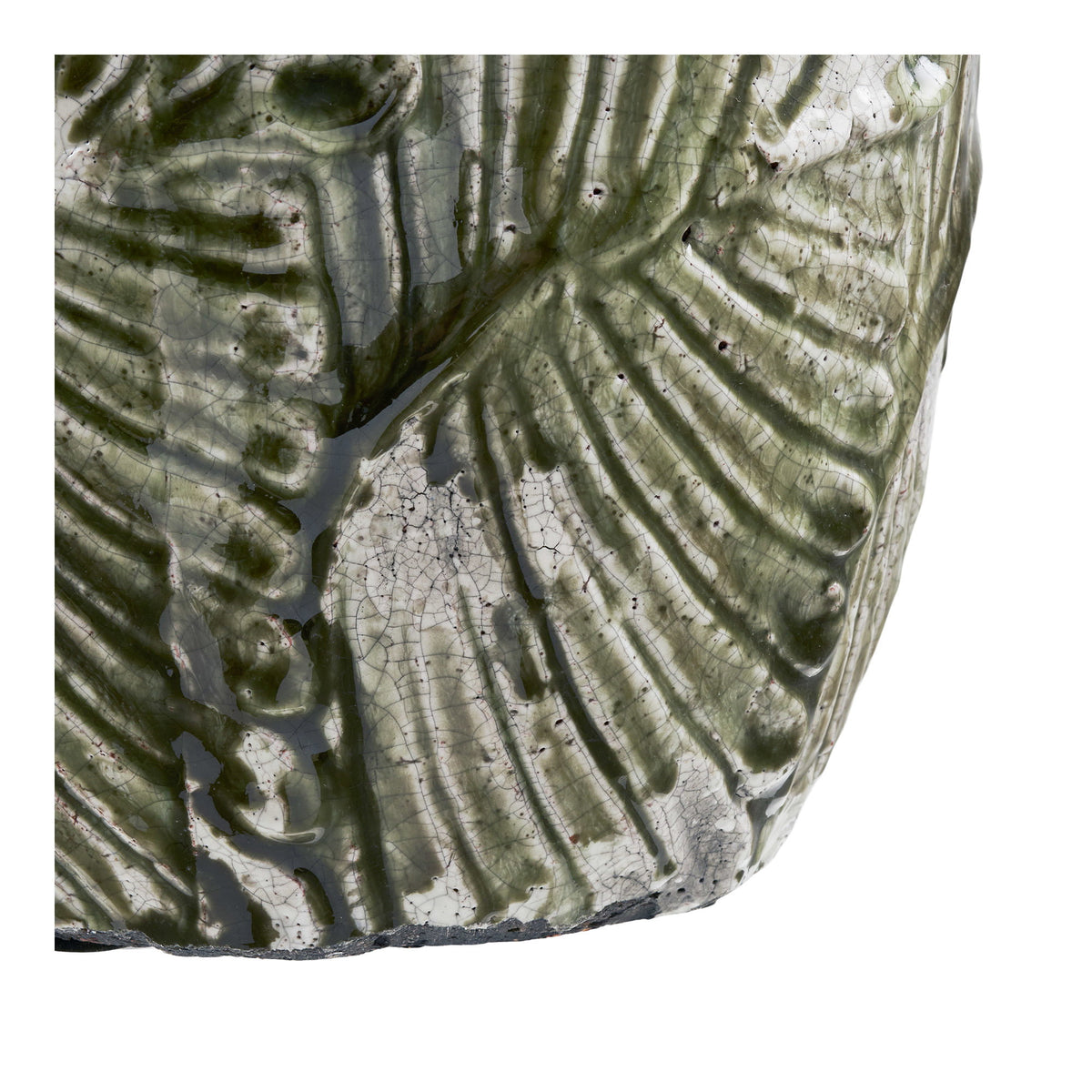 Übertopf – Keramik Grün/Weiß, ø 20 × 18,5 cm – Ansicht 3