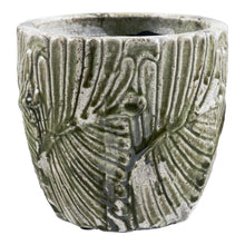 Übertopf – Keramik Grün/Weiß, ø 20 × 18,5 cm von Luiva Living