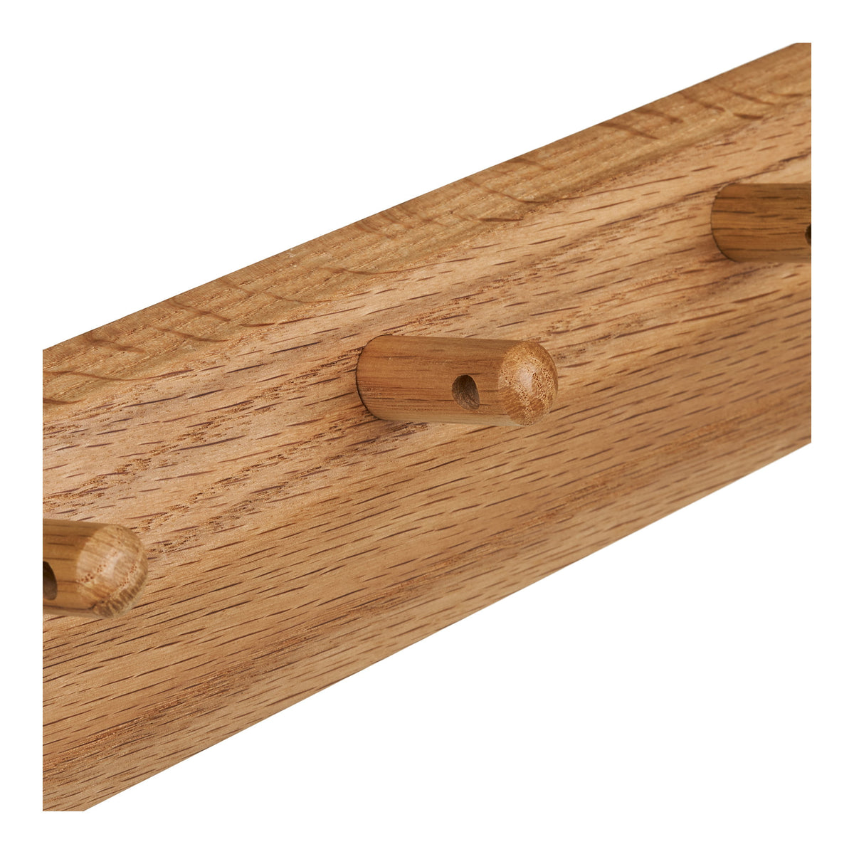 Simon Wandgarderobe mit 5 Haken – Eiche Natur, 50 × 8,5 cm – Ansicht 3