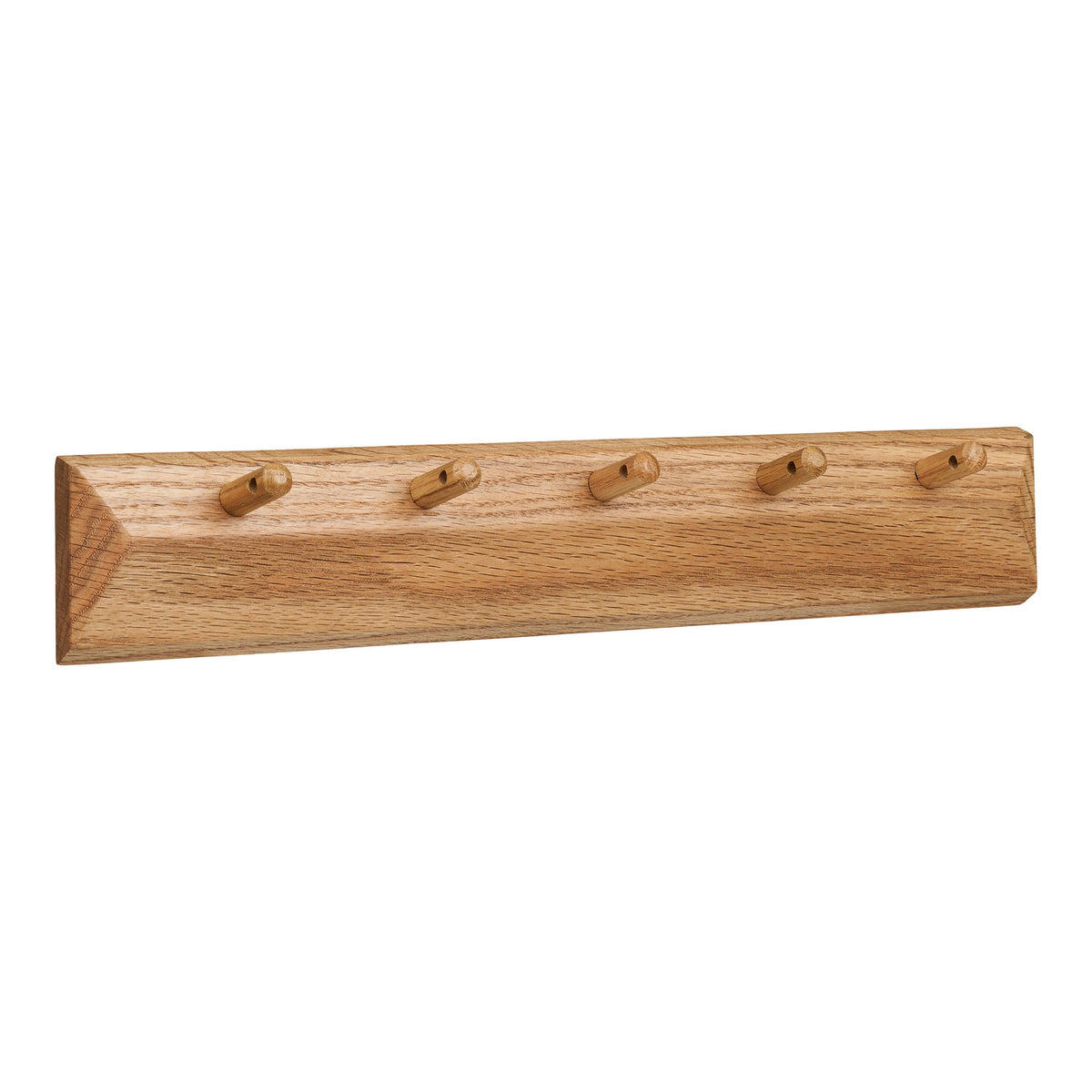 Simon Wandgarderobe mit 5 Haken – Eiche Natur, 50 × 8,5 cm von Luiva Living