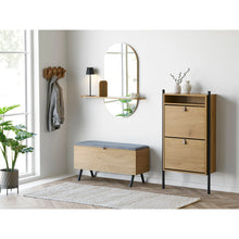 Maja Wandgarderobe – Eiche Natur, 40 × 18 cm – Ansicht 7