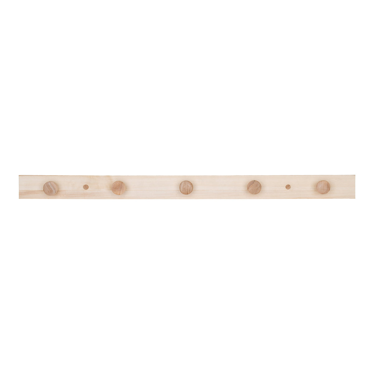 Yuki Wandgarderobe – Pappelholz Natur, 70 × 5 cm von Luiva Living