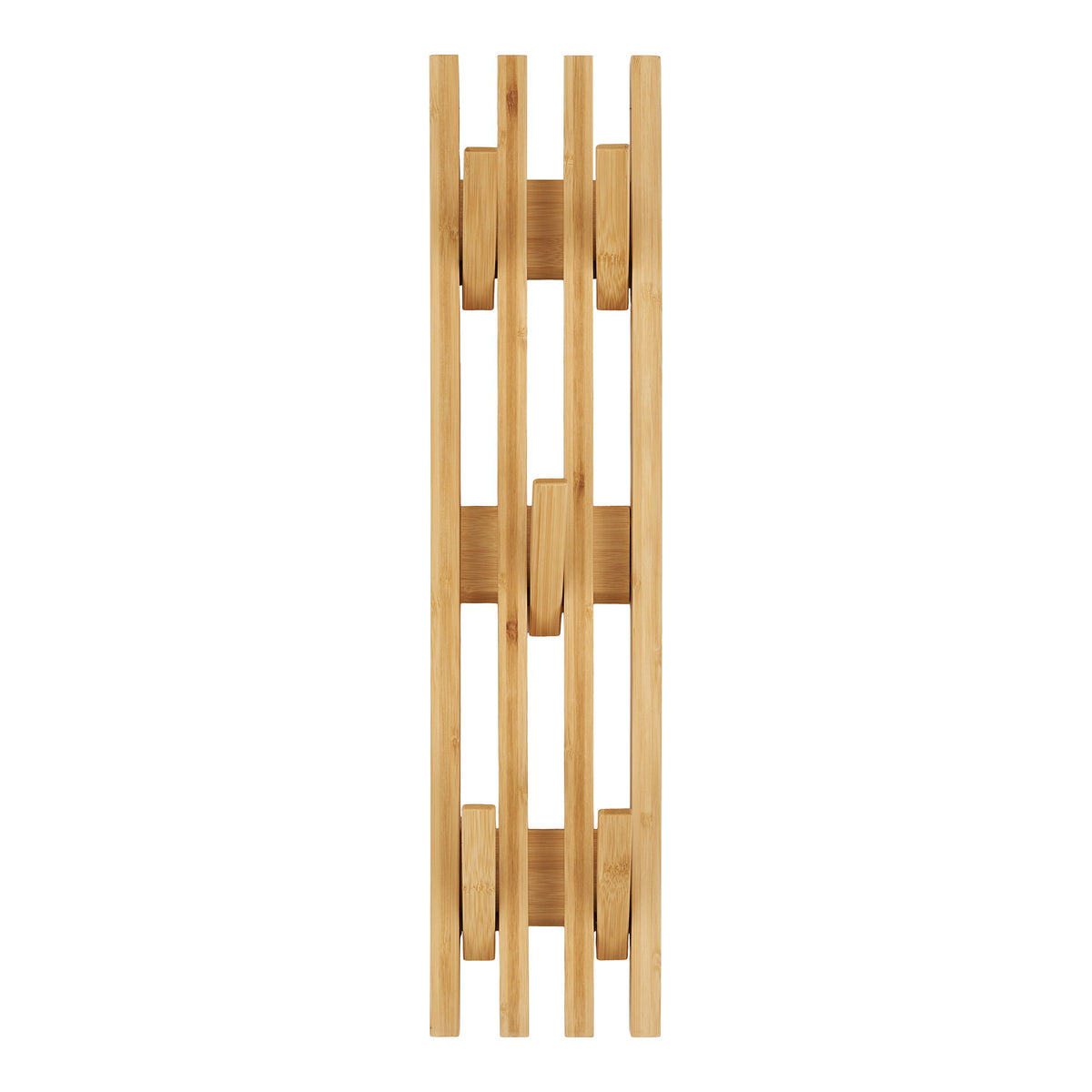 Yorick Wandgarderobe – Bambus Natur, 14 × 60 cm – Ansicht 2
