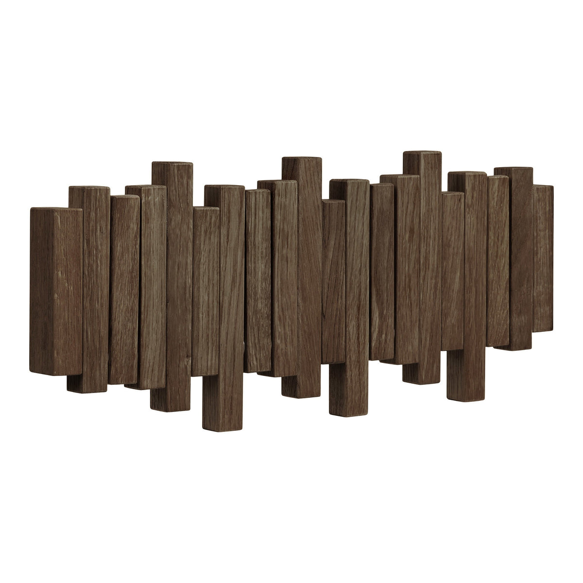 Maja Wandgarderobe – Eiche Dunkelbraun, 40 × 18 cm – Ansicht 2