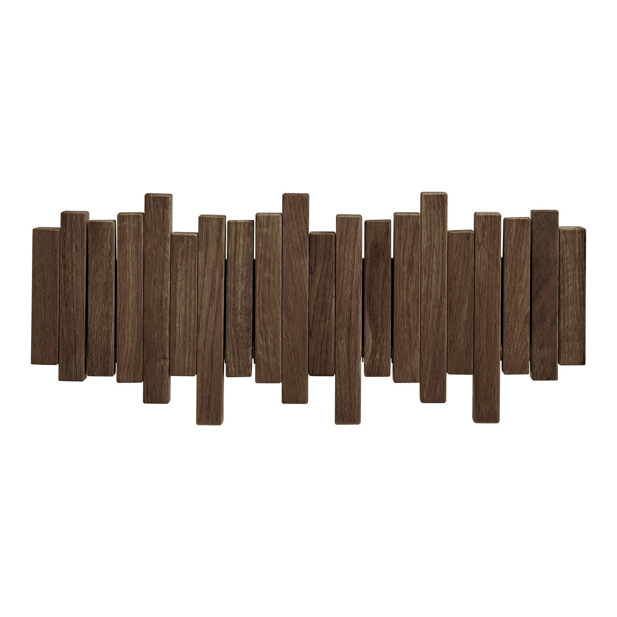 Maja Wandgarderobe – Eiche Dunkelbraun, 40 × 18 cm – Ansicht 3