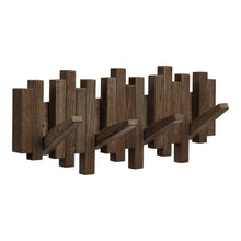 Maja Wandgarderobe – Eiche Dunkelbraun, 40 × 18 cm von Luiva Living
