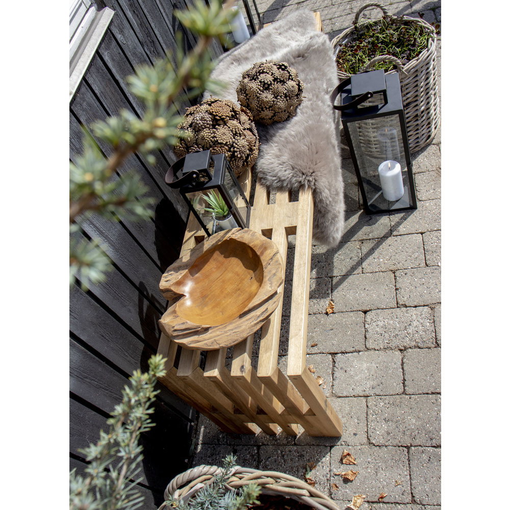 Jaro Schale – Teak Natur, ø 30 × 10 cm – Ansicht 4