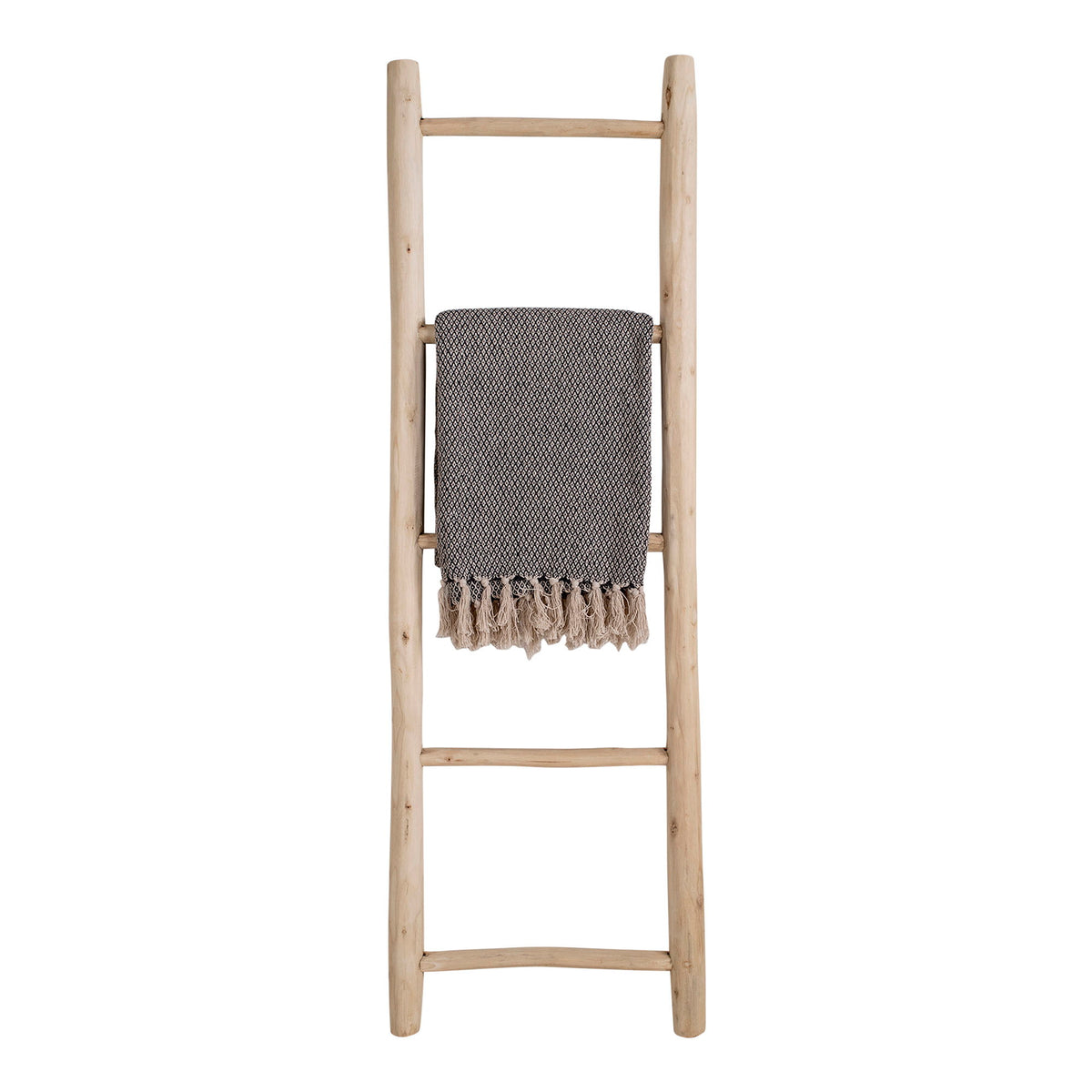 Deko-Leiter – Teak Natur, 50 × 150 cm – Ansicht 2