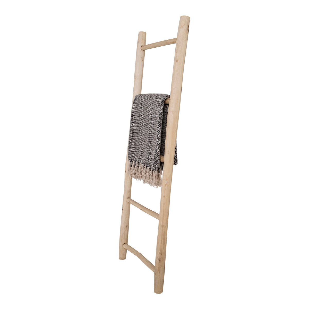 Deko-Leiter – Teak Natur, 50 × 150 cm – Ansicht 3