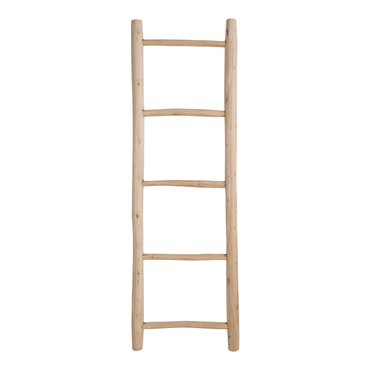 Deko-Leiter – Teak Natur, 50 × 150 cm von Luiva Living