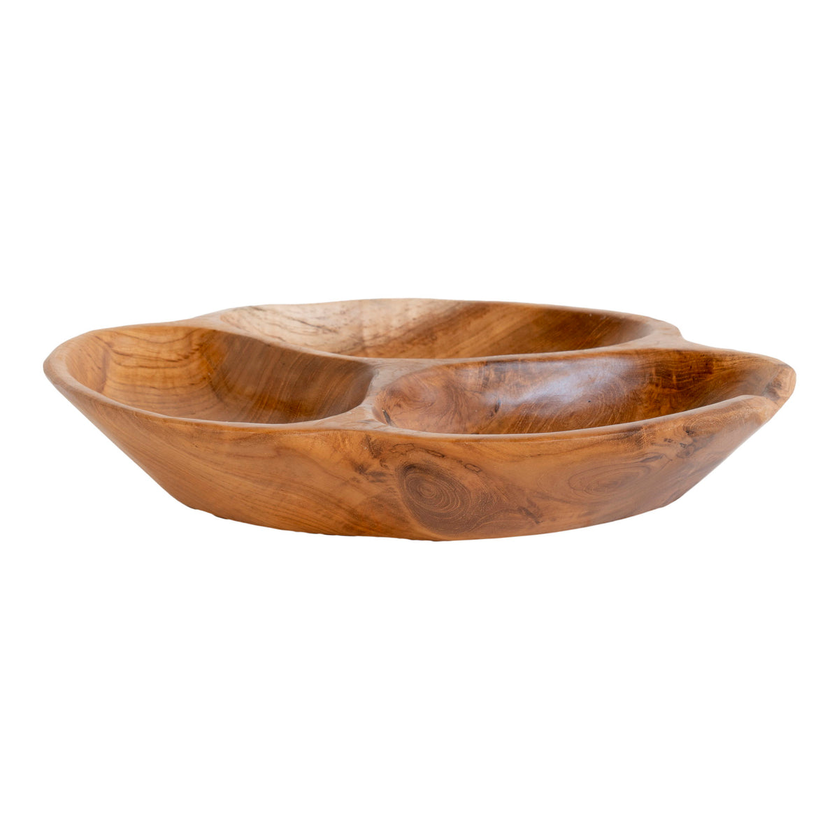 Finn Schale – Teak Natur, ø 30 × 5 cm von Luiva Living