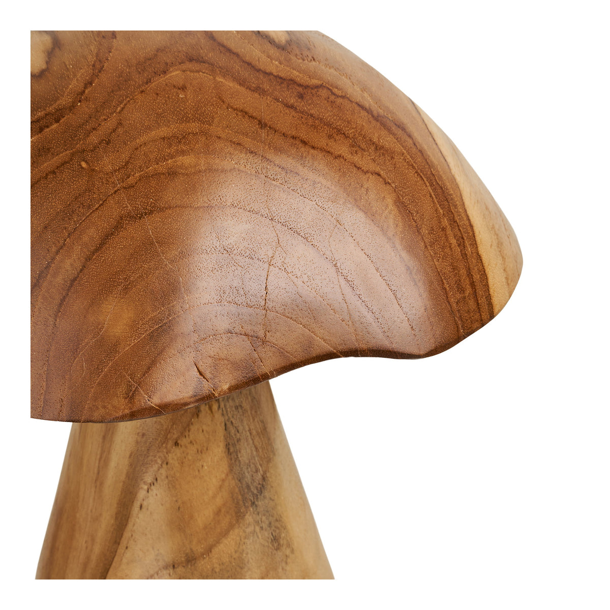 Anda Deko-Pilz 2er-Set – Teak Natur – Ansicht 3