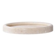 Tablett – Travertin Natur, ø 25,5 cm von Luiva Living