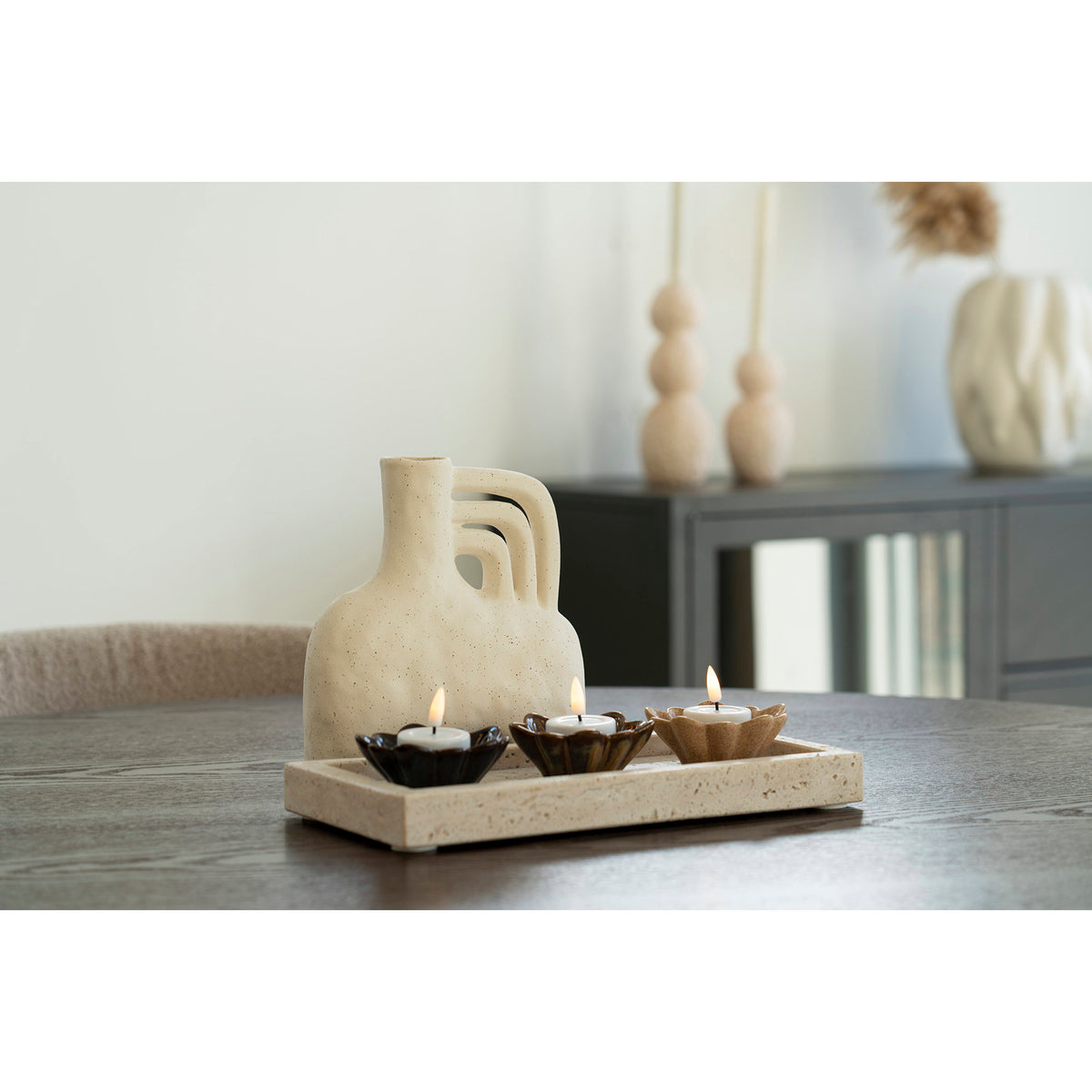 Tablett – Travertin Natur, 30,5 × 15 cm – Ansicht 3