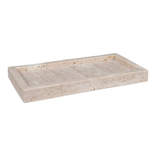 Tablett – Travertin Natur, 30,5 × 15 cm von Luiva Living