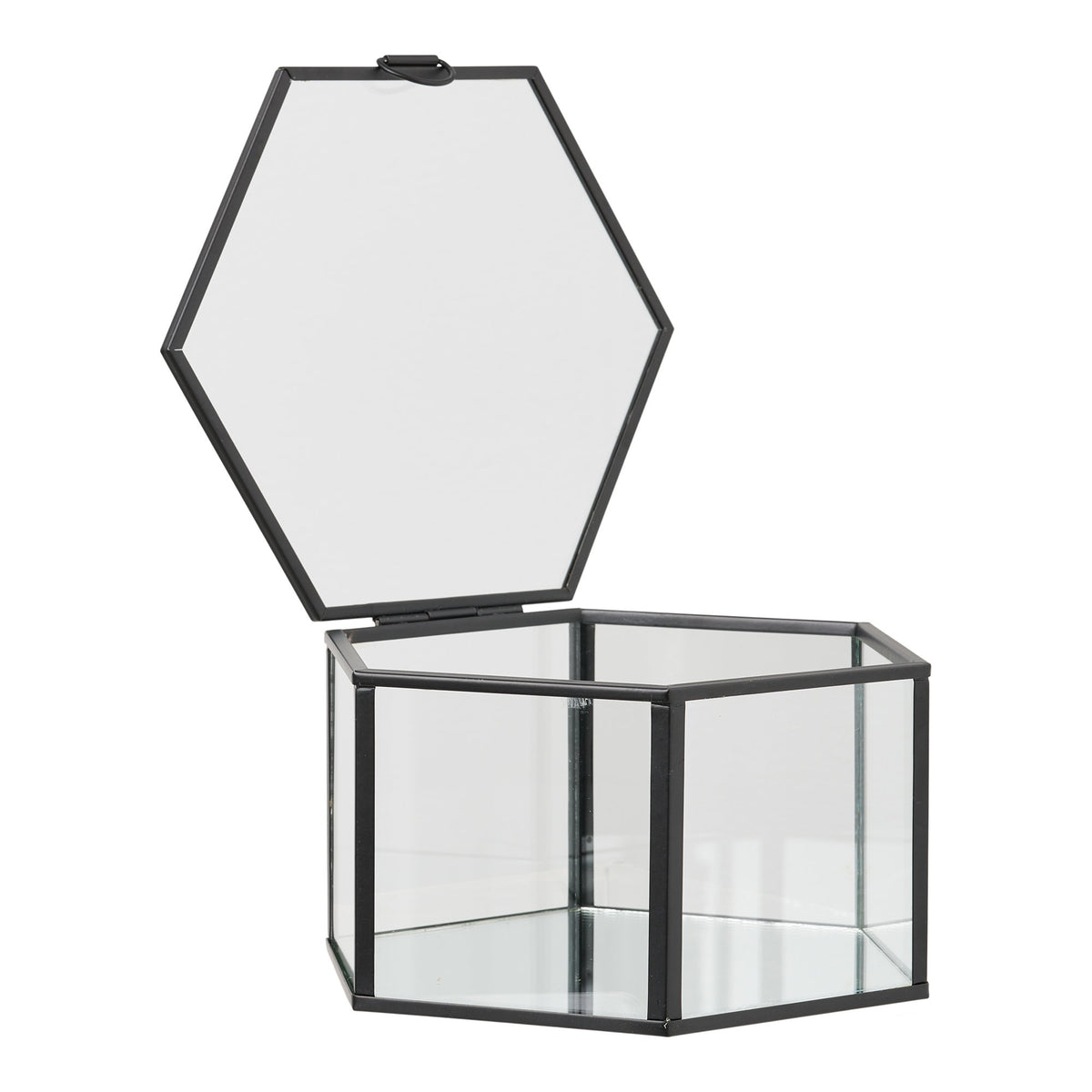 Amy Box 2er-Set – Glas/Metall Klar/Schwarz – Ansicht 2