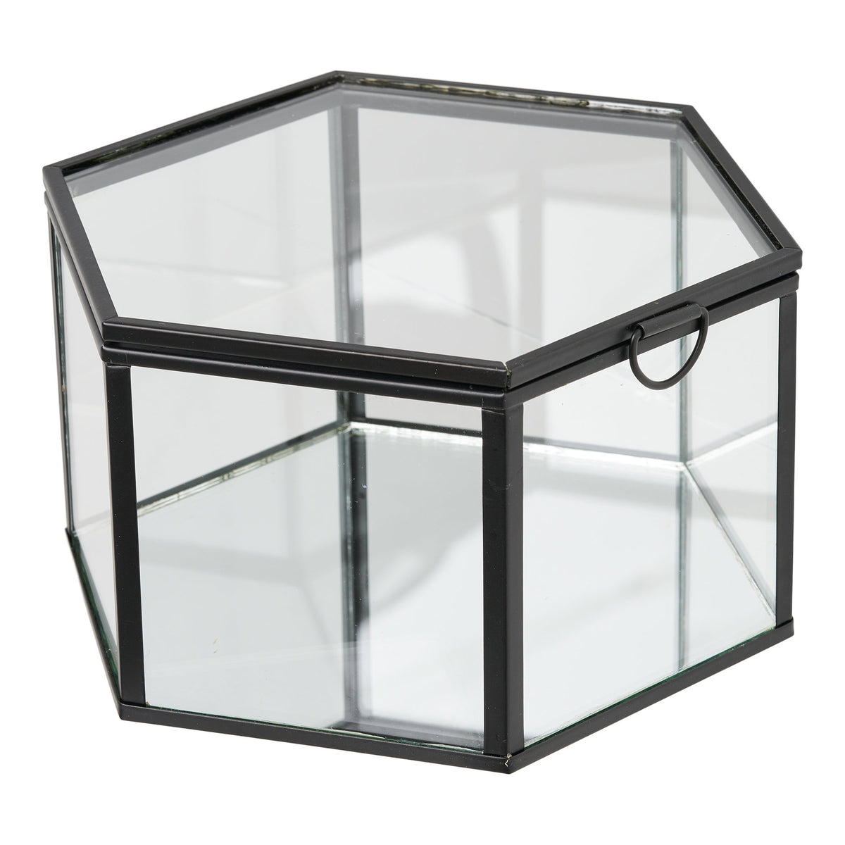 Amy Box 2er-Set – Glas/Metall Klar/Schwarz – Ansicht 3