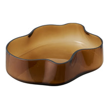 Tablett – Glas Rauchbraun, 29,5 × 24 × 7 cm von Luiva Living