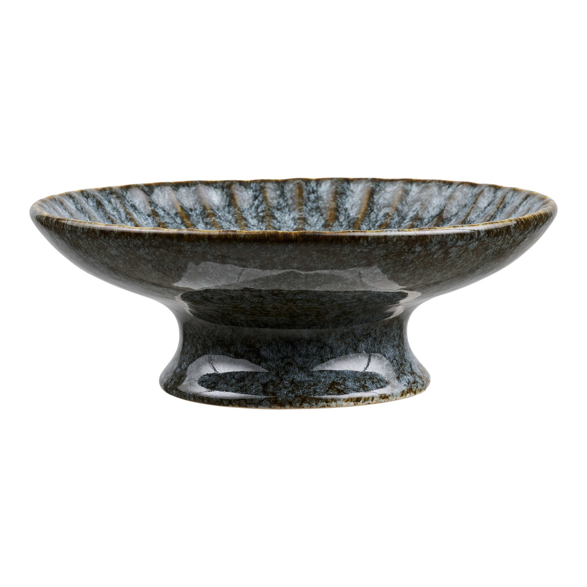 Tablett – Keramik Blau, ø 20,5 × 7 cm – Ansicht 2