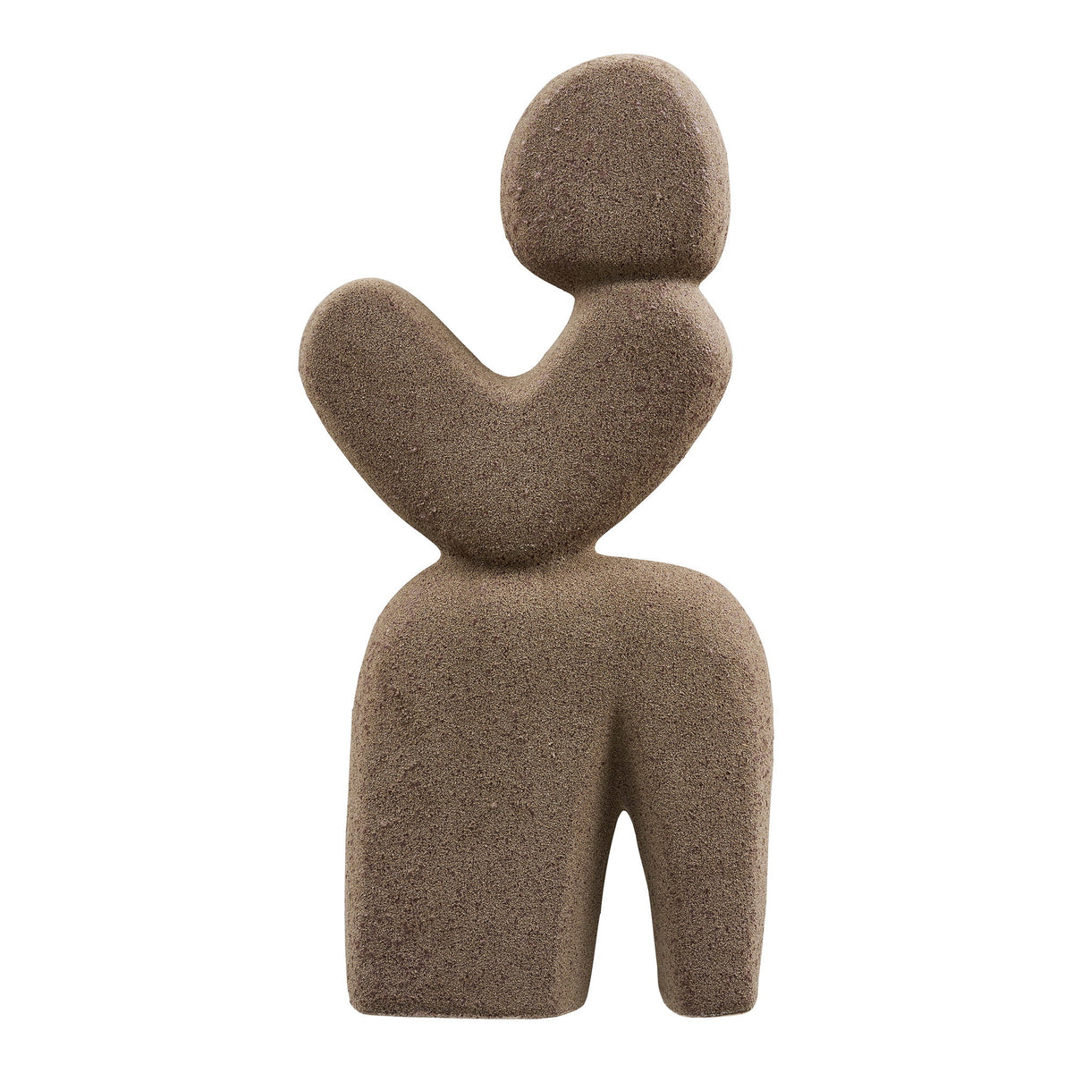 Deko-Objekt – Keramik Braun, 16 × 8 × 36 cm – Ansicht 2