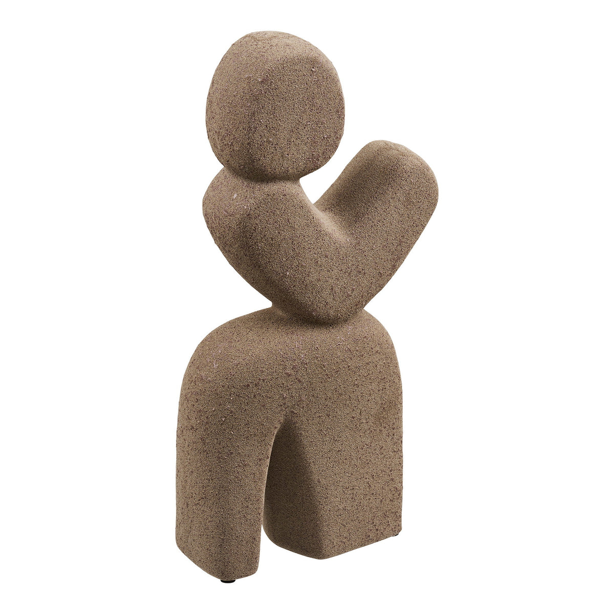 Deko-Objekt – Keramik Braun, 16 × 8 × 36 cm von Luiva Living