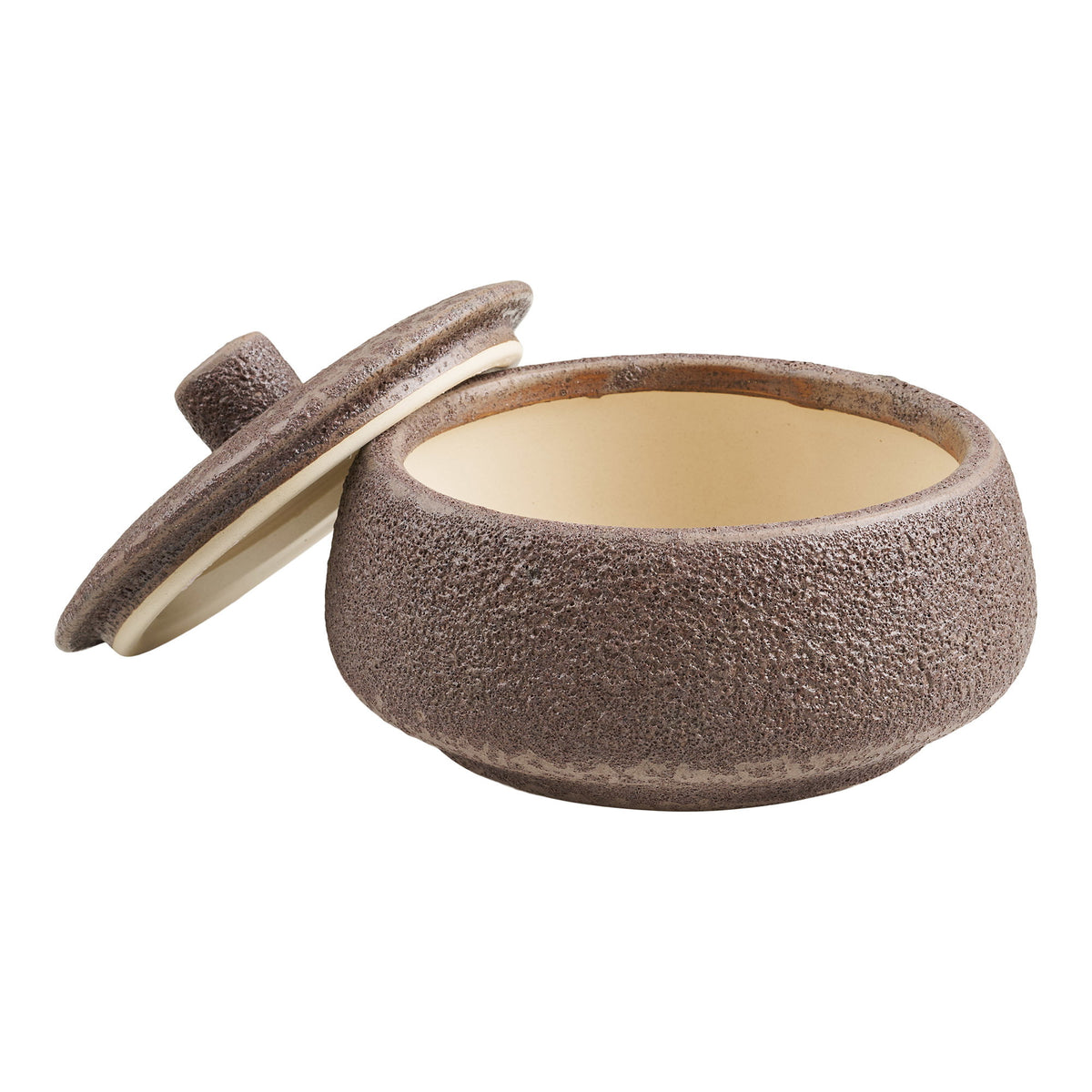 Gefäß – Keramik Braun, ø 15 × 9,5 cm – Ansicht 3