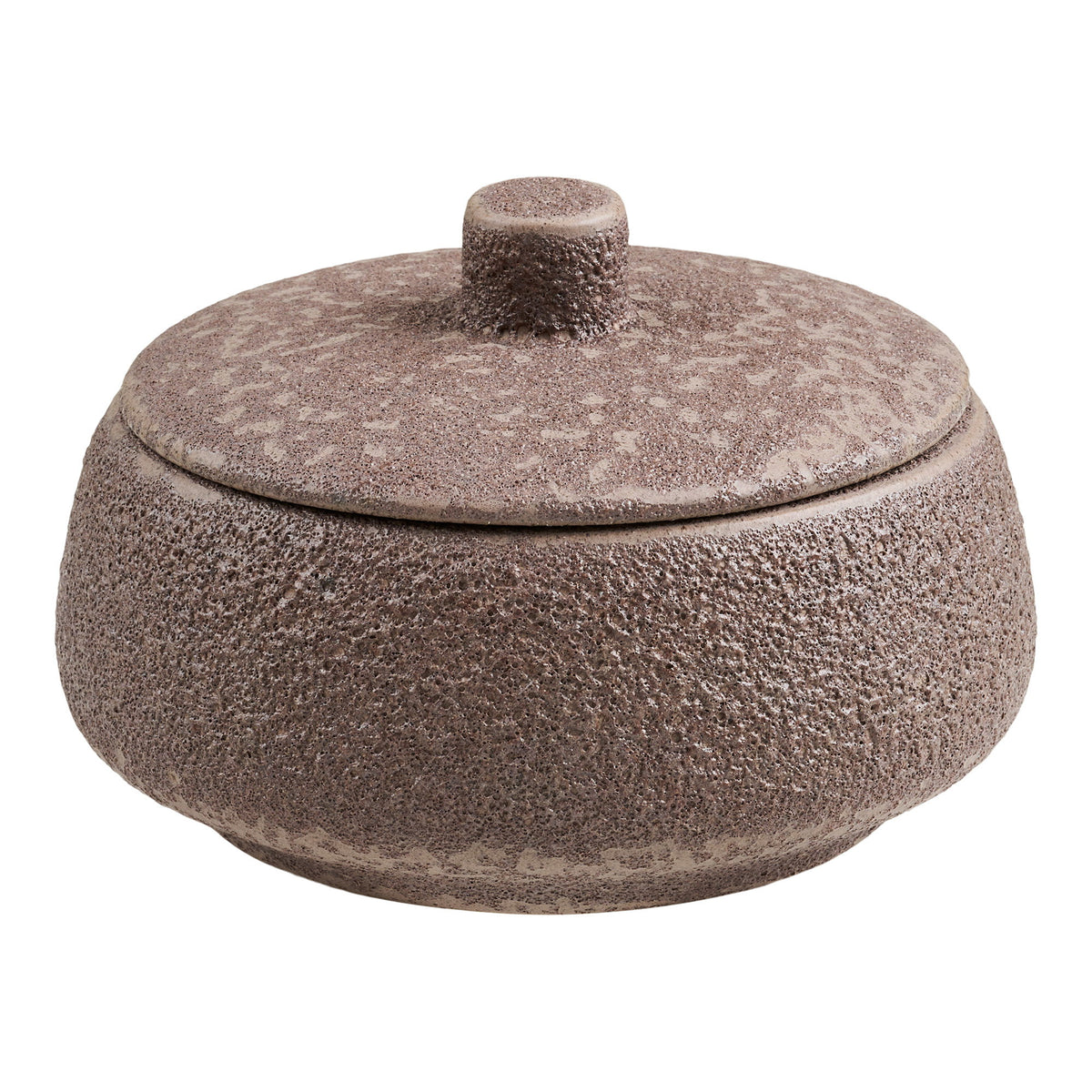 Gefäß – Keramik Braun, ø 15 × 9,5 cm von Luiva Living