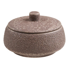 Gefäß – Keramik Braun, ø 15 × 9,5 cm von Luiva Living