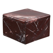 Gefäß – Marmor Kastanienrot, 12 × 12 × 8 cm von Luiva Living