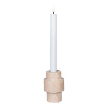 Kerzenhalter – Travertin Natur, ø 7 × 10 cm · Variante 1 von Luiva Living
