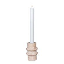 Kerzenhalter – Travertin Natur, ø 7 × 10 cm · Variante 2 von Luiva Living