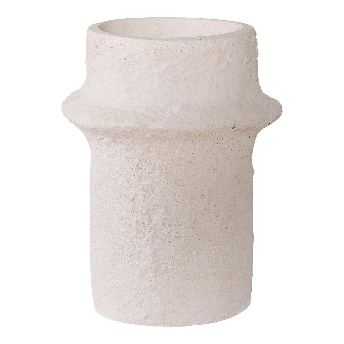 Kerzenhalter 2er-Set – Zement Weiß, 10,6  × 10,8  × 8,2  cm – Ansicht 7