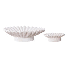 Kerzenhalter 2er-Set – Zement Weiß, 11,1 × 11,1 × 4,3 cm von Luiva Living